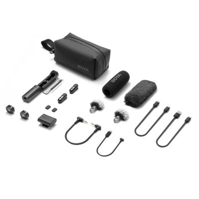 2. BOYA MAGIC-02 Drahtloses Mikrofon 2,4 GHz USB-C – Schwarz