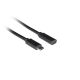 4. LANBERG USB-C M/F 3.1 VERLÄNGERUNGSKABEL 0,5M SCHWARZ