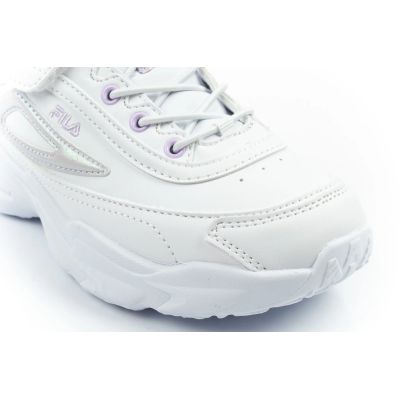 5. Fila Skye V Kindersportschuhe für Mädchen mit Klettverschluss, weiß