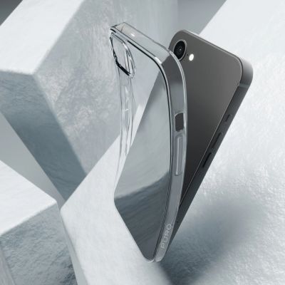 9. Puro 0.3 Silikonhülle in Nude für iPhone 16e/17e – Transparent