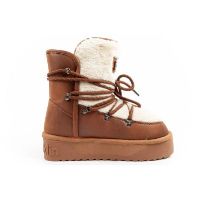 4. D.Franklin Damen Winterstiefel isoliert braun