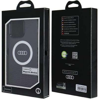 7. Audi IML Big Logo MagSafe Hülle für iPhone 14 Pro Max – schwarz