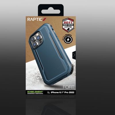 5. Raptic X-Doria Fort Case iPhone 14 Pro mit gepanzerter blauer MagSafe-Hülle