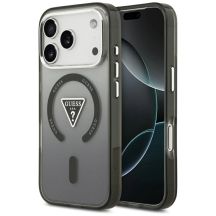 Guess IML Gradient Triangle Logo MagSafe Hülle für iPhone 17 Pro - Schwarz