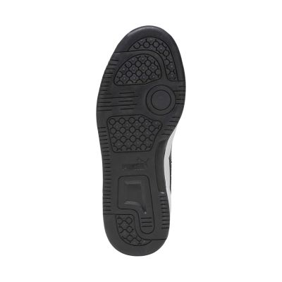 6. Puma Rebound V6 Lo Mid Kinderschuhe weiß und schwarz 393833 01