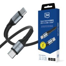3mk Hyper Cable N-SERIES USB-C / USB-C 3m PD 3.0 QC 3.0 20V / 5A 100W - schwarz