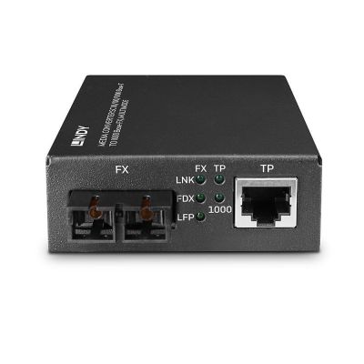 4. Lindy 25119 Netzwerk-Konverter 850 nm Multifunktional Schwarz