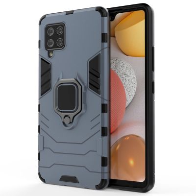 2. Ring Armor robuste Kickstand TPU/PC Panzer Handyhülle Hard Case für Samsung Galaxy A42 5G blau