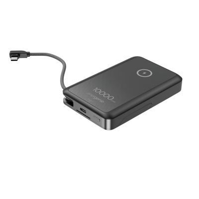 3. GEMBIRD Kabellose magnetische Powerbank 15W mit integriertem Ständer 10000 mAh, Schwarz