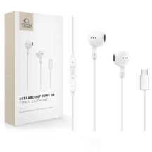Tech-Protect Ultraboost Core G4 USB-C-Kopfhörer (kabelgebunden) – Weiß