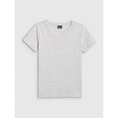5. Schmal geschnittenes, einfarbiges Damen-T-Shirt 4F 4FRMM00TTSHF3619-27M