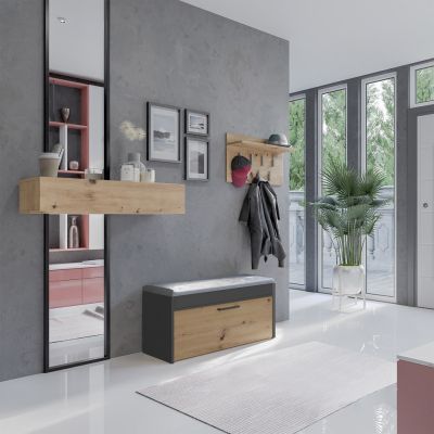 3. PARMA SCHUHSCHRANK ANTHRAZIT/HANDWERK