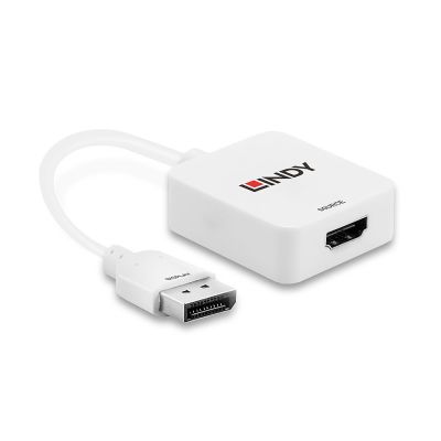 3. Lindy 38146 HDMI Typ A (Standard) DisplayPort Kabeladapter Weiß