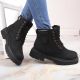 12. NEWS W EVE364A schwarze isolierte Wanderstiefel mit Reißverschluss