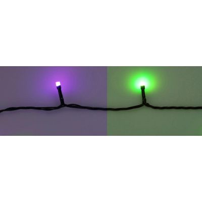 12. Weihnachtsbaumbeleuchtung, 198 LED RGBW-Lichterkette mit Fernbedienung