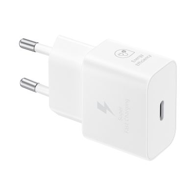 Samsung Netzteil 25W USB-C Schnellladeladegerät (ohne Kabel) Weiß