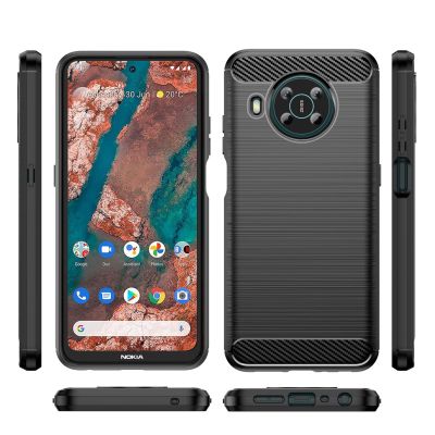 8. Carbon Case Flexible Hülle für Nokia X100 schwarz
