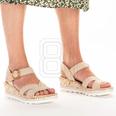 6. Bequeme Keilsandaletten Rieker W RKR595 beige
