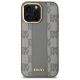 3. DKNY Leather Checkered Mono Pattern MagSafe-Hülle für iPhone 14 Pro Max – Beige