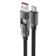 2. Acefast C13-04 USB-C - USB-A / USB-C Kabel 480Mb/s 3A 1,2m - Schwarz