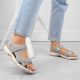 4. Bequeme Rieker W RKR674 Sandalen grau