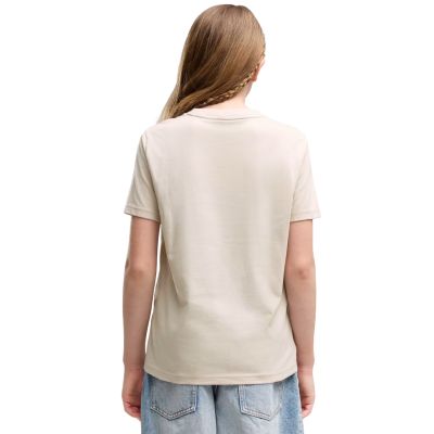 4. Puma ESS T-Shirt mit zentriertem Katzenlogo, Beige, 692972, Größe 82