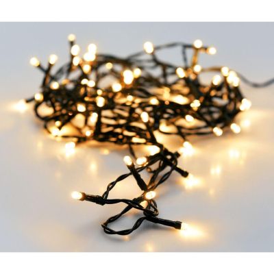 9. Lichterkette für den Weihnachtsbaum, 120 LEDs, Timer, warmweiß