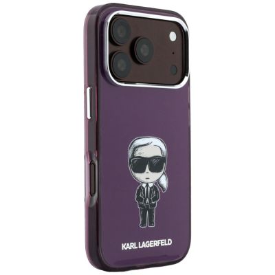 4. Karl Lagerfeld IML Ikonik Sketch Print MagSafe Hülle für iPhone 18 Pro / 17 Pro – burgunderfarben