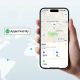 3. Rockbros RT1W Apple „Mein Gerät finden“-Bluetooth-Locator – Schwarz