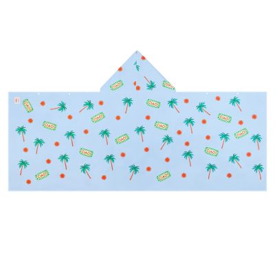 4. Schnelltrocknendes Kinder-Poncho-Handtuch mit Kapuze Spokey PALMS