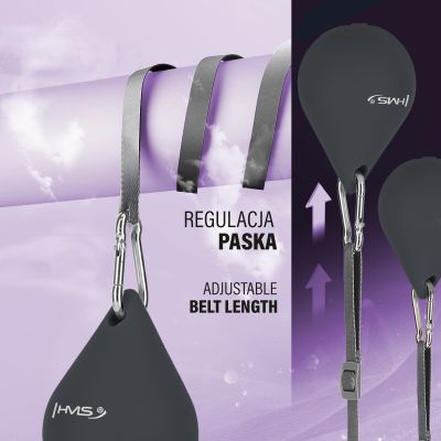 6. HHM15 HULA HOP SCHWARZ MIT MAGNET UND GEWICHT + HMS ZÄHLER