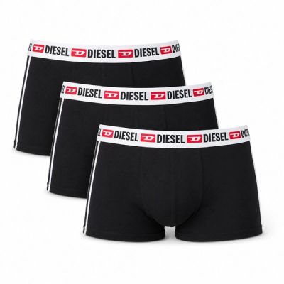 Diesel Herren Shawn 3er-Pack Boxershorts Schwarz, modische Baumwolle