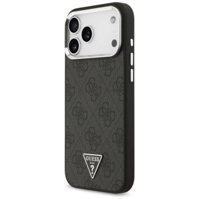 2. Guess 4G Triangle Logo MagSafe Hülle für iPhone 17 Pro Max - Schwarz