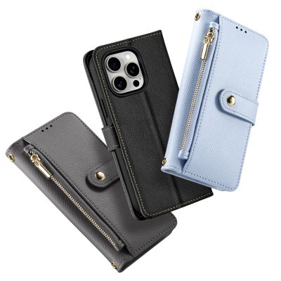 3. Dux Ducis Lawa Lederhülle für iPhone 15 Pro - Schwarz