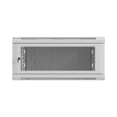 17. LANBERG Wandregalschrank 19" 4HE 600x600 GRAU PERFORIERT TÜR (BAUFLAUF)
