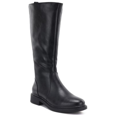 Damen-Lederstiefel, klassisch schwarz, Sergio Leone KZ-528-S