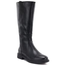 Damen-Lederstiefel, klassisch schwarz, Sergio Leone KZ-528-S