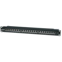 Intellinet Patchpanel 19 Zoll, 24 Ports, STP Kat. 6, schwarz