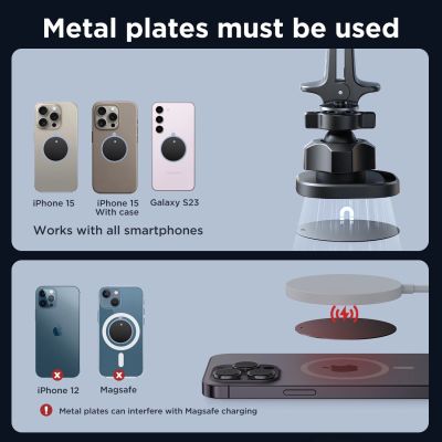 11. Joyroom JR-ZS400 magnetische Autotelefonhalterung am Armaturenbrett – Schwarz