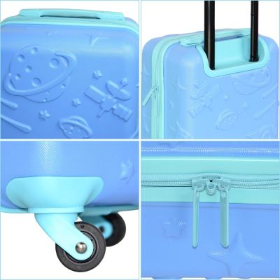 9. PROWORLD KINDER-KABINKOFFER 18 ZOLL - BLAU (COSMO)