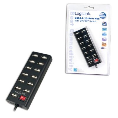 3. LogiLink UA0126 USB 2.0 Hubs und Konzentratoren 480 Mbit/s Schwarz