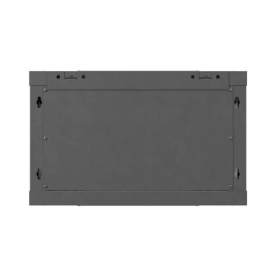 6. Lanberg 19" 6U 600x600 schwarzer Wandschrank mit perforierten Türen (flach verpackt)