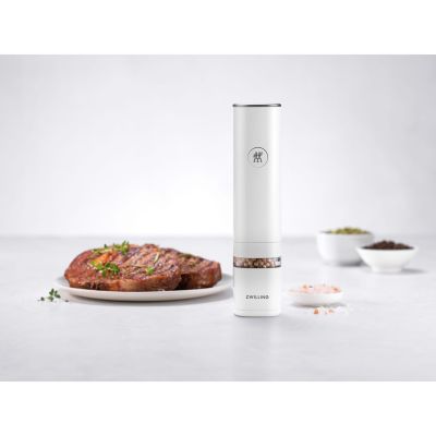 4. ZWILLING Enfinigy 53103-700-0 elektrische Gewürzmühle weiß