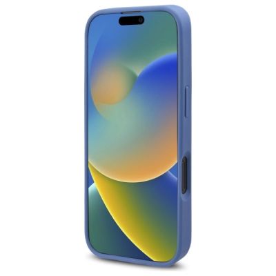 5. Guess 4G Flowers Print MagSafe Hülle für iPhone 16 Pro Max - blau