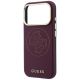 6. Guess Perforierte 4G Gold Logo Magsafe Hülle für iPhone 18 Pro Max / 17 Pro Max - Burgunderrot
