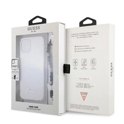 8. Guess GUHCP12MKPSBK iPhone 12/12 Pro 6.1" Transparente Hartschale Black Pearl
