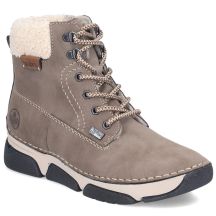 Gefütterte Damen-Lederboots im Trekking-Stil, braun, Rieker 45925-25