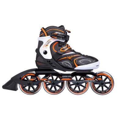 2. NILS Extreme NA1060S Rollschuhe schwarz und orange Größe 39