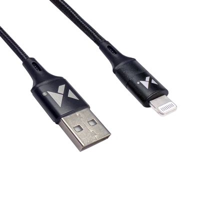 3. Wozinsky Kabel USB Kabel - Lightning 2.4A 1m schwarz (WUC-L1B)