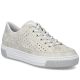 Bequeme, weiche, beige Damenschuhe mit Lochmuster Rieker L8849-60